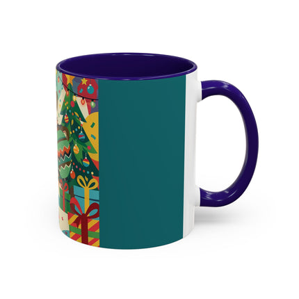 🎄✨ The Lady Of The Christmas Ornament Colorful Mug – Art Deco Holiday Fantasy