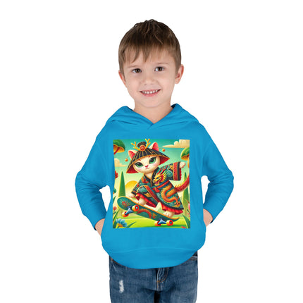 Dragon Dance on Wheels Toddler Pullover Fleece Hoodie