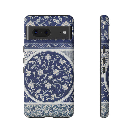 Blue Flower Pattern by Owen Jones Phone Cases