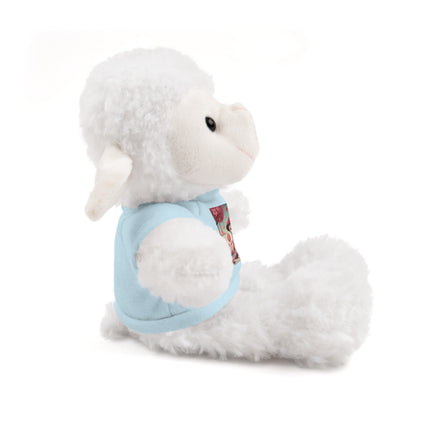 Whimsical Geisha Kitten in a Valentine Garden Stuffed Animals with Tee