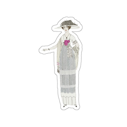 Robe de linon (Linen Dress) by Charles Martin Kiss-Cut Stickers (4 Sizes)