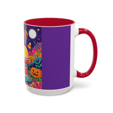 🌙🎃 The Lady Of Moonbeam Hollow Colorful Mug – Whimsical Halloween Charm