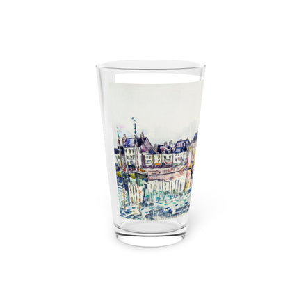 Coastal Town by the Water Glass, 16oz