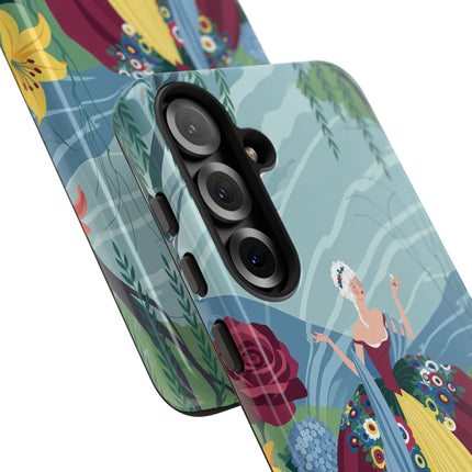 🌹🌿 The Willow Garden Promenade Phone Case – Art Deco Floral Elegance