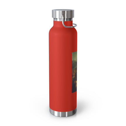 Mona Lisa by Leonardo da Vinci Copper Vacuum Insulated Bottle, 22oz