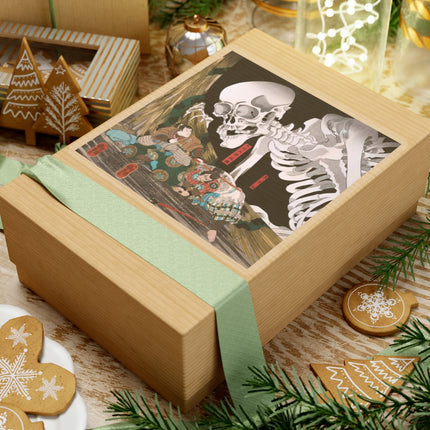 Mitsukuni Defying the Skeleton Spectre by Utagawa Kuniyoshi Kiss-Cut Stickers (4 Sizes)
