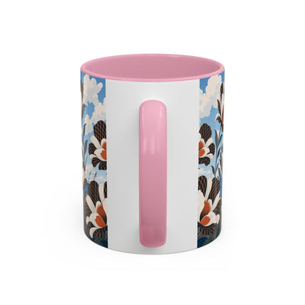 🌊🌼 The Windswept Seaside Promenade Colorful Mug – Art Deco Coastal Elegance