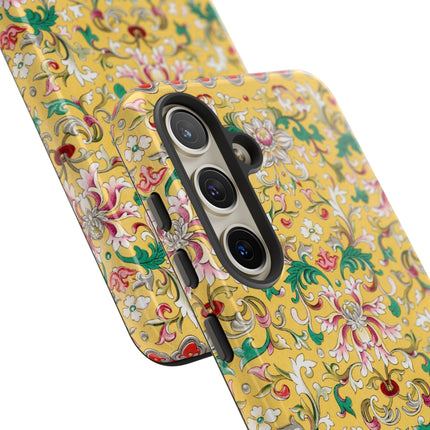 Yellow Botanical Pattern by Owen Jones Phone Cases