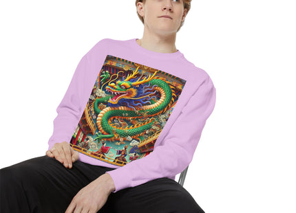 Tibetan Dragon Over Kabuki Duel Sweatshirt