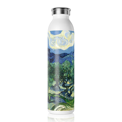 Olive Trees by Vincent Van Gogh Slim Water Bottle