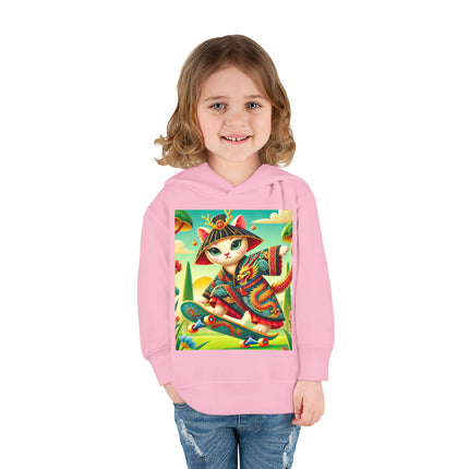 Dragon Dance on Wheels Toddler Pullover Fleece Hoodie