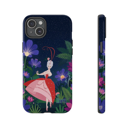 🌺✨ The Lady Of The Starlit Enchanted Garden Phone Case – Art Deco Floral Fantasy