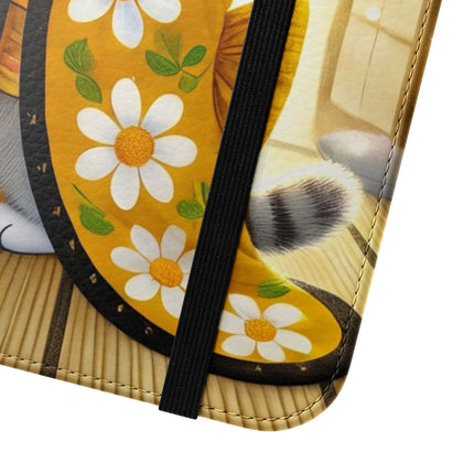 🐱🍵 Playful Kitten in the Tea Room Flip Case – Curious Charm & Cozy Whimsy