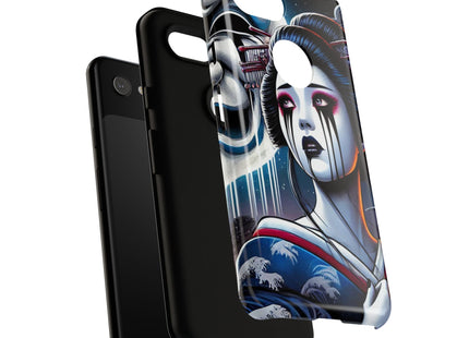 Geisha’s Black Ink Tears Phone Cases