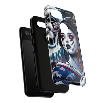 Geisha’s Black Ink Tears Phone Cases