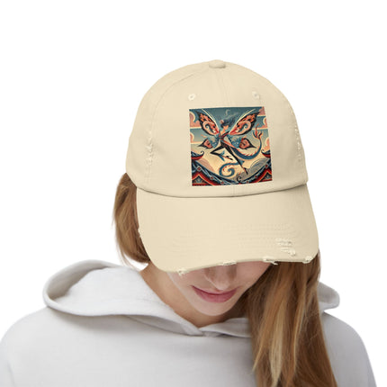Dragon Fairy of the Temple Unisex Distressed Cap