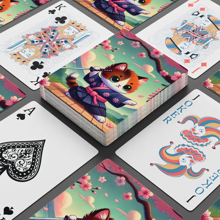 Samurai Kitten Playing Cards