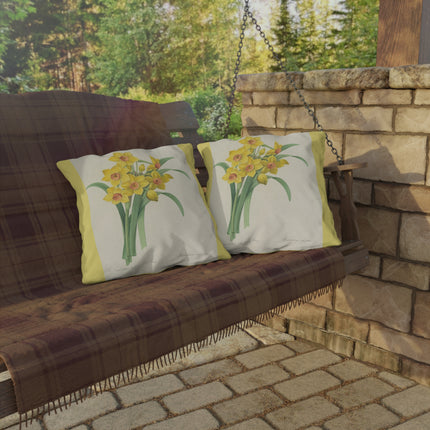 Choix des plus belles fleurs, Plate 052 by Pierre Joseph Redouté Outdoor Pillows