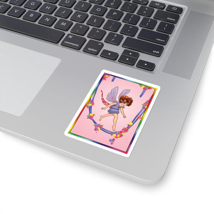A Playful Fairy Jumps Rope Kiss-Cut Stickers (4 Sizes)