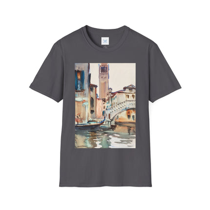 A Bridge and Campanile, Venice by John Singer Sargent Softstyle T-Shirt