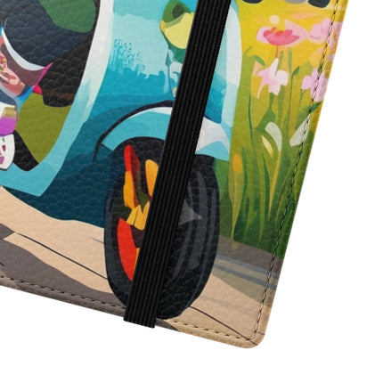 🦓🛴 Stripes on Wheels Flip Case – Sunny Adventures & Storybook Fun