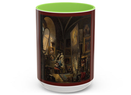 Raphael and his Muse in the Atelier by Vincenzo Abbati Colorful Mugs (11oz, 15oz)