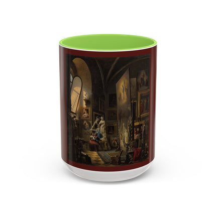 Raphael and his Muse in the Atelier by Vincenzo Abbati Colorful Mugs (11oz, 15oz)
