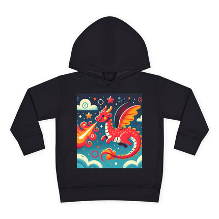 Starry Sky Dragon Toddler Pullover Fleece Hoodie