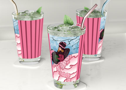 Winter Rose Empress Glass, 16oz