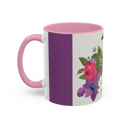Bluebird & Butterfly Colorful Mugs – Spring Harmony & Delicate Beauty
