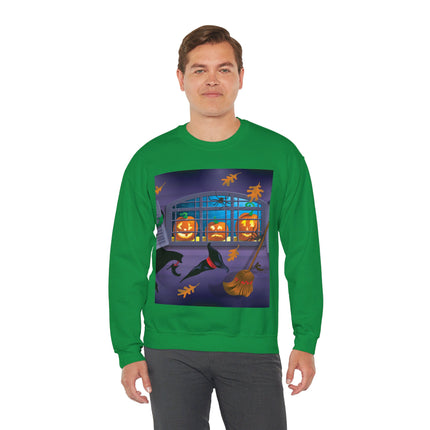 Whimsical Halloween Mischief Unisex Heavy Blend™ Crewneck Sweatshirt