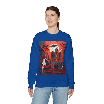 Halloween Night Scene Unisex Heavy Blend™ Crewneck Sweatshirt