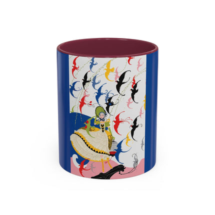 Flight of the Songbirds Colorful Mugs – Theatrical Whimsy & Colorful Harmony