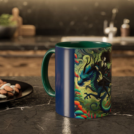 Mystic Guardian of the Sky Light Colorful Mugs (11oz, 15oz)