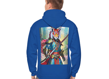 Cyberpunk Samurai Tiger – Heavy Blend™ Hooded Sweatshirt