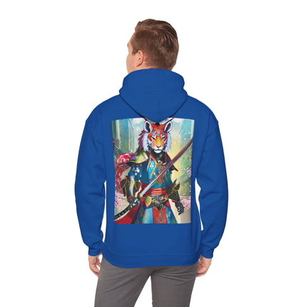 Cyberpunk Samurai Tiger – Heavy Blend™ Hooded Sweatshirt