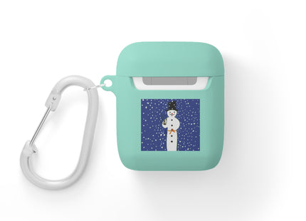 Snowman in Falling Snow AirPods Cover