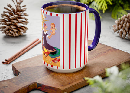 Art Deco Christmas Colorful Mugs (11oz, 15oz)