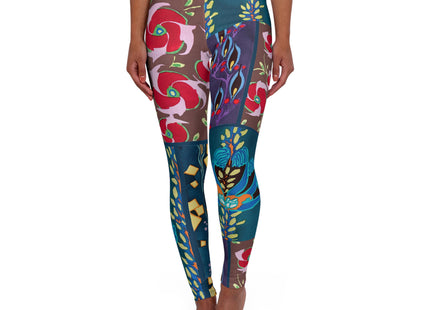 Floral Pattern by Emile-Alain Séguy High Waisted Yoga Leggings (AOP)