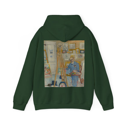 The Skeleton Painter by James Ensor Heavy Blend™ Hooded Sweatshirt