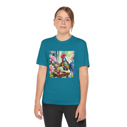 Cyberpunk Rooster Youth Competitor Tee