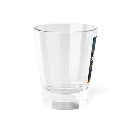 Flame of the Tempest Shot Glass – Fiery Storm & Dramatic Elegance