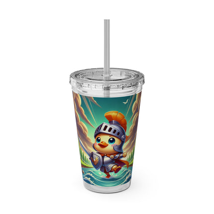 Valiant Duck Sunsplash Tumbler with Straw, 16oz