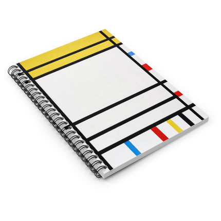Place de la Concorde by Piet Mondrian Spiral Notebook - Ruled Line