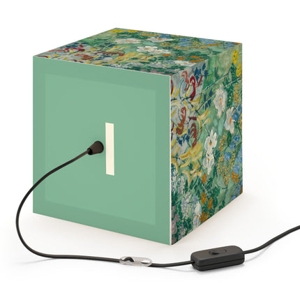 Flowers by August Babberger Light Cube Lamp