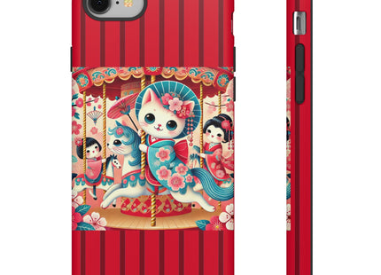 Geisha Kitten's Enchanted Carousel Phone Cases