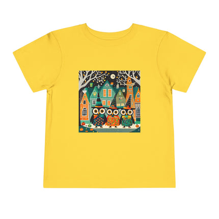Night of the Trick-or-Treating Owlets Toddler Short Sleeve Tee