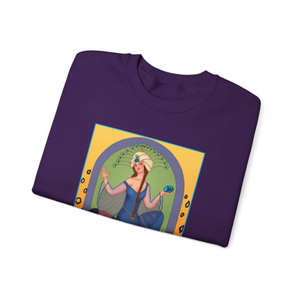 December & Tanzanite (from the Gem Series) by Sofia Chiostri Heavy Blend™ Crewneck Sweatshirt