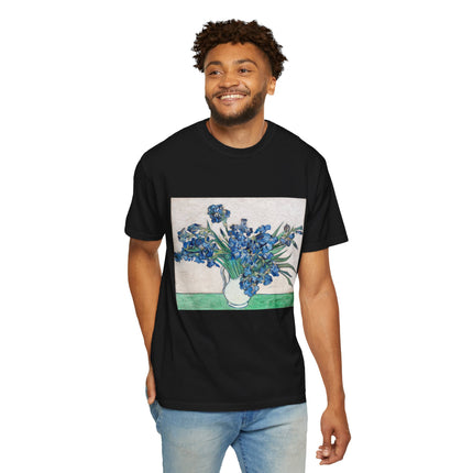 Irises by Vincent Van Gogh Unisex Garment-Dyed T-shirt