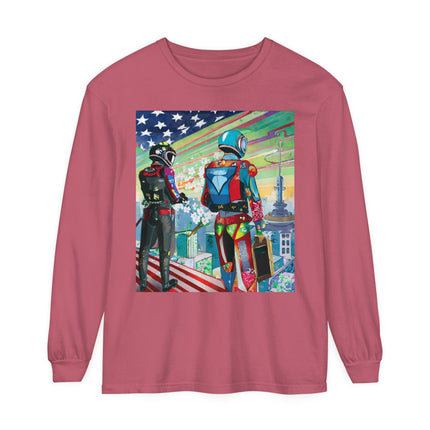 NSA Cyber Punk Computer Hacking Team Long Sleeve T-Shirt